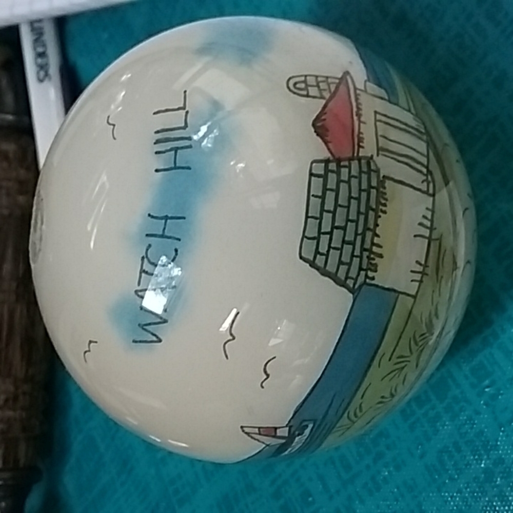 Watch Hill Glass Xmas ornament